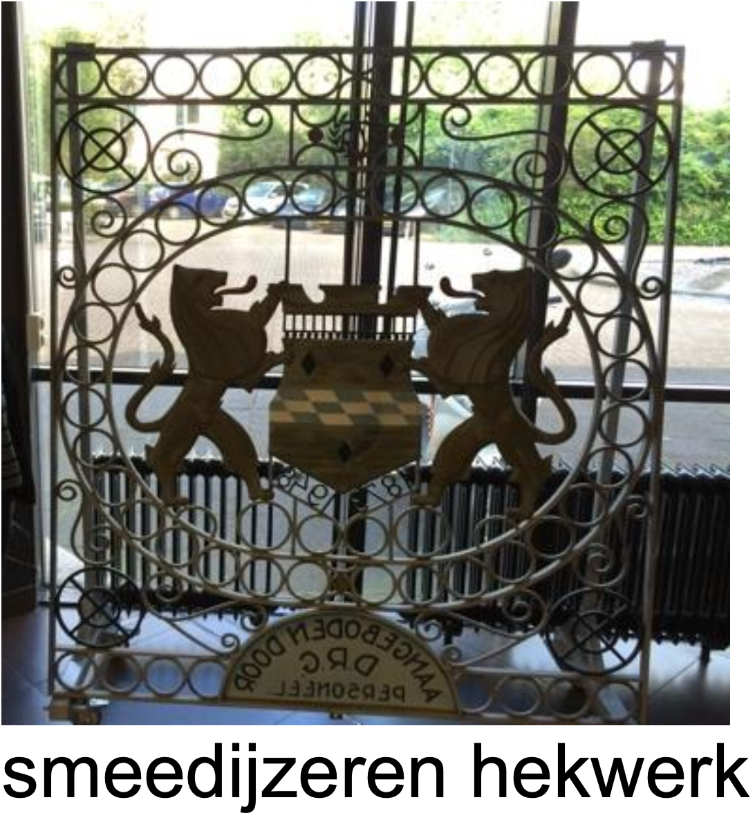 Smeedijzeren hekwerk Defensie eiland