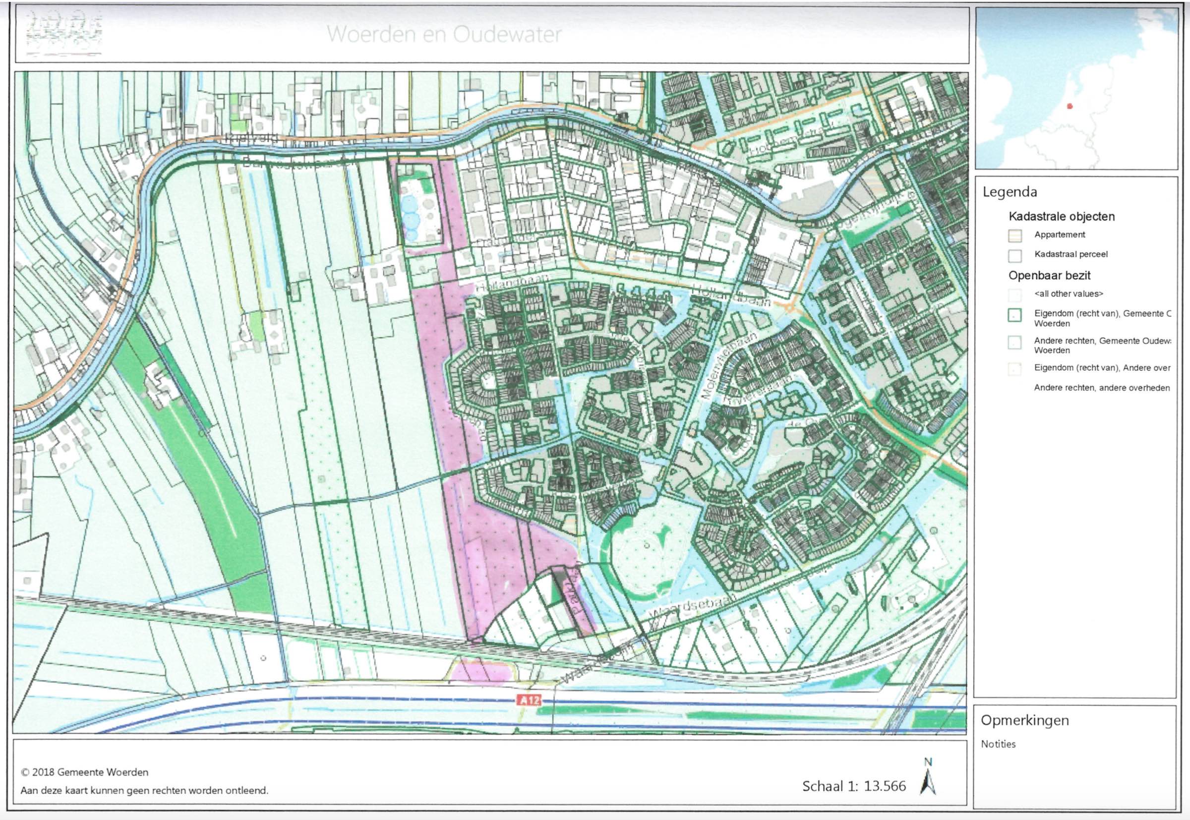 Grond in bezit van gemeente Woerden