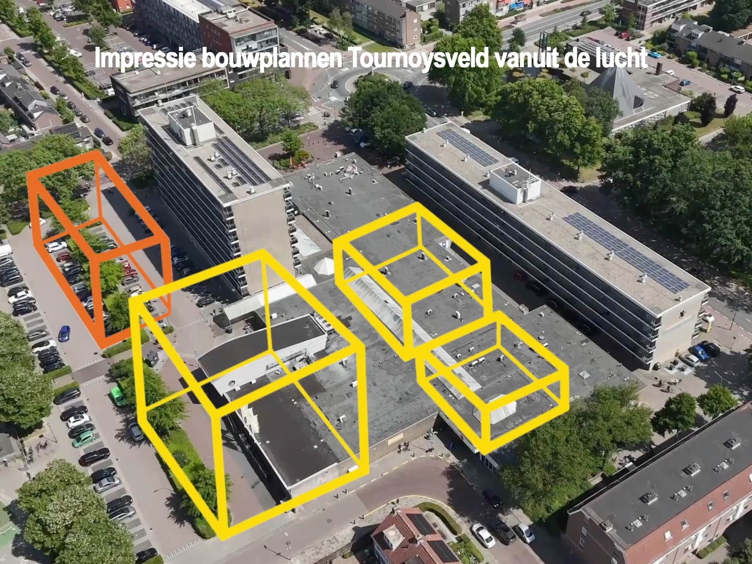Plannen voor flats Tournoysveld te groots