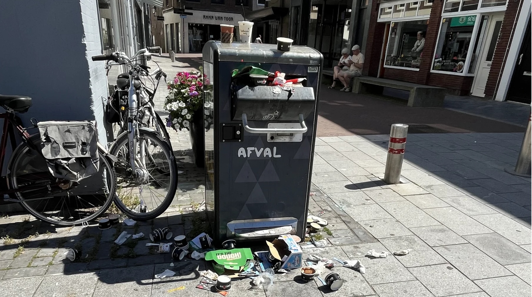 toenemend straatvuil